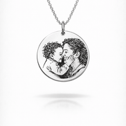 Collier personnalisé maman et son bébé