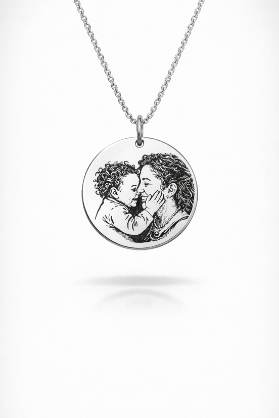 Collier personnalisé maman et son bébé