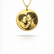 Collier personnalisé maman et son bébé