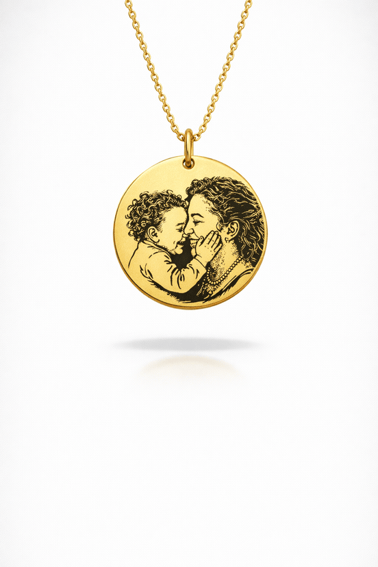 Collier personnalisé maman et son bébé